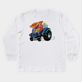 Car-Toon Shark 2 Kids Long Sleeve T-Shirt